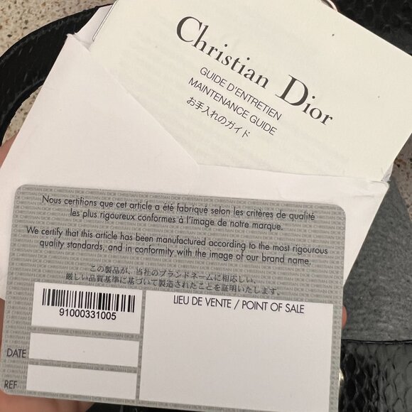 Dior Mini Lady Dior Python Limited Edition beaded swarovski bag - Picture 12 of 16